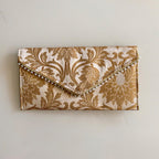 Banarasi Pearled Envelope Ivory Beige