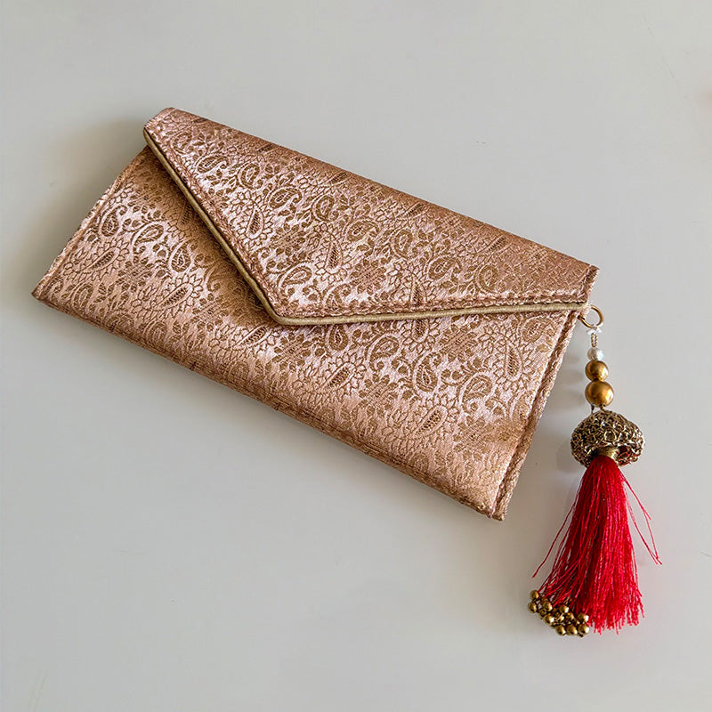 Banarasi Royale Envelope Classic Gold