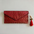 Banarasi Royale Envelope Deep Maroon