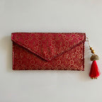 Banarasi Royale Envelope Deep Maroon