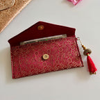 Banarasi Royale Envelope Deep Maroon