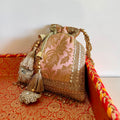 Banarasi Zari Potli Blush Pink