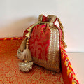 Banarasi Zari Potli Deep Red