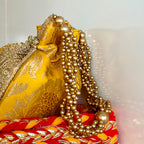 Banarasi Zari Potli Haldi Yellow