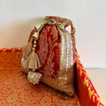Banarasi Zari Potli Magenta