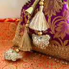 Banarasi Zari Potli Mulberry