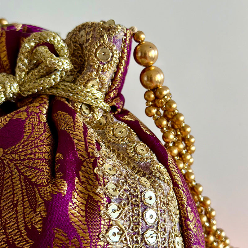 Banarasi Zari Potli Mulberry