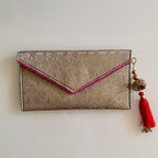 Banarasi Royale Envelope Ash Grey