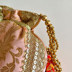 Banarasi Zari Potli Blush Pink