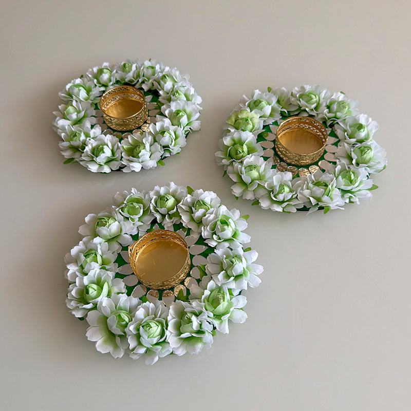 Blossom Mirror T-Lite Mint Green