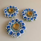 Blossom Mirror T-Lite Royal Blue