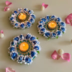 Blossom Mirror T-Lite Royal Blue