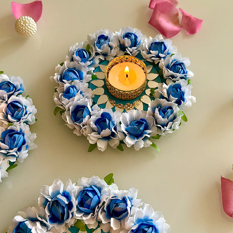 Blossom Mirror T-Lite Royal Blue