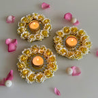 Blossom Mirror T-Lite Sunshine Yellow