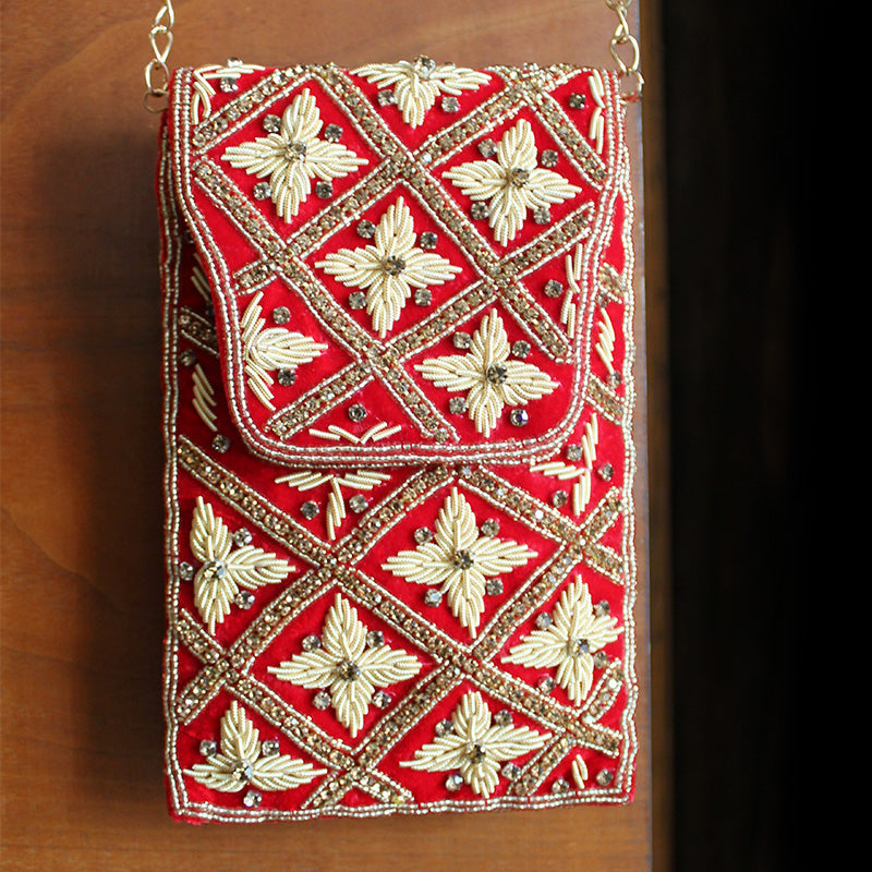 Imperial Zardozi Sling Deep Red
