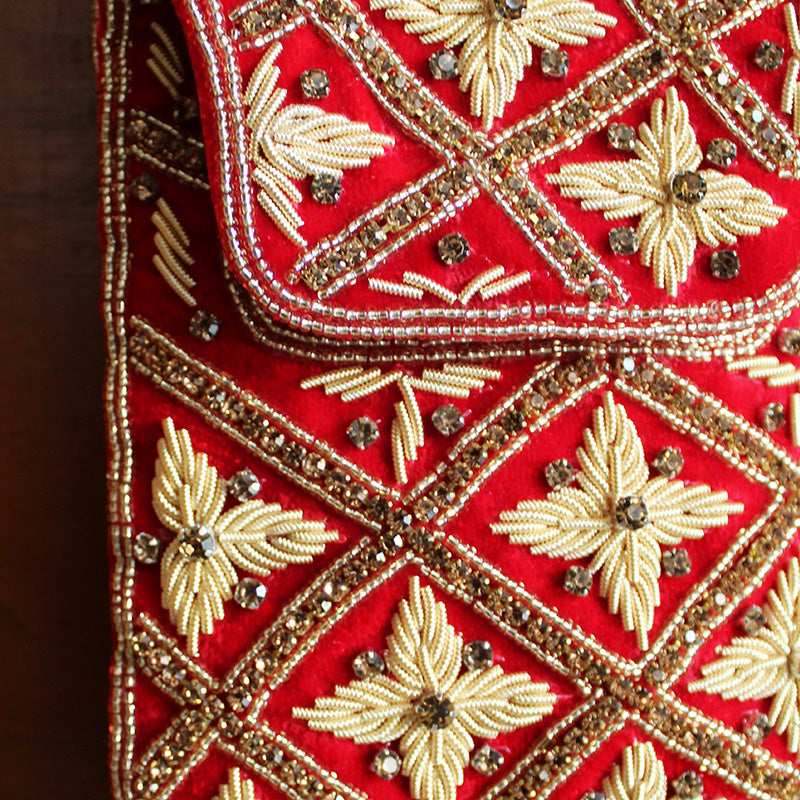 Imperial Zardozi Sling Deep Red