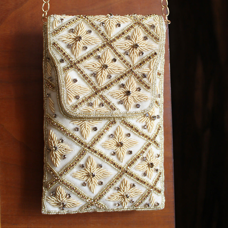 Imperial Zardozi Sling Ivory