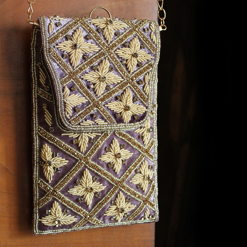 Imperial Zardozi Sling Wine Purple