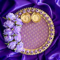 Lavendar Gulab Pooja Thali