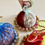 Multicoloured Gotta Potli Platter