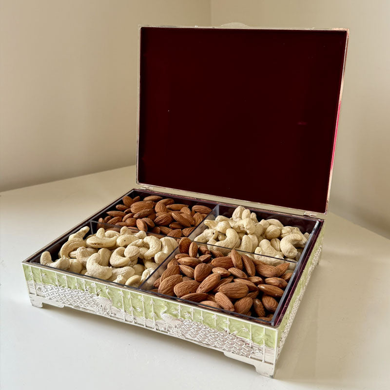 Pista Peacock Dryfruit Box