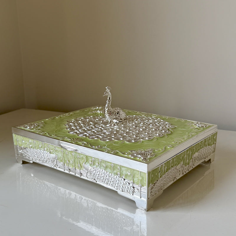 Pista Peacock Dryfruit Box
