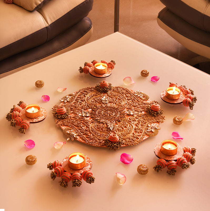 Rajsi Zardozi Rangoli