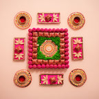 Rang Ras Cushion Rangoli