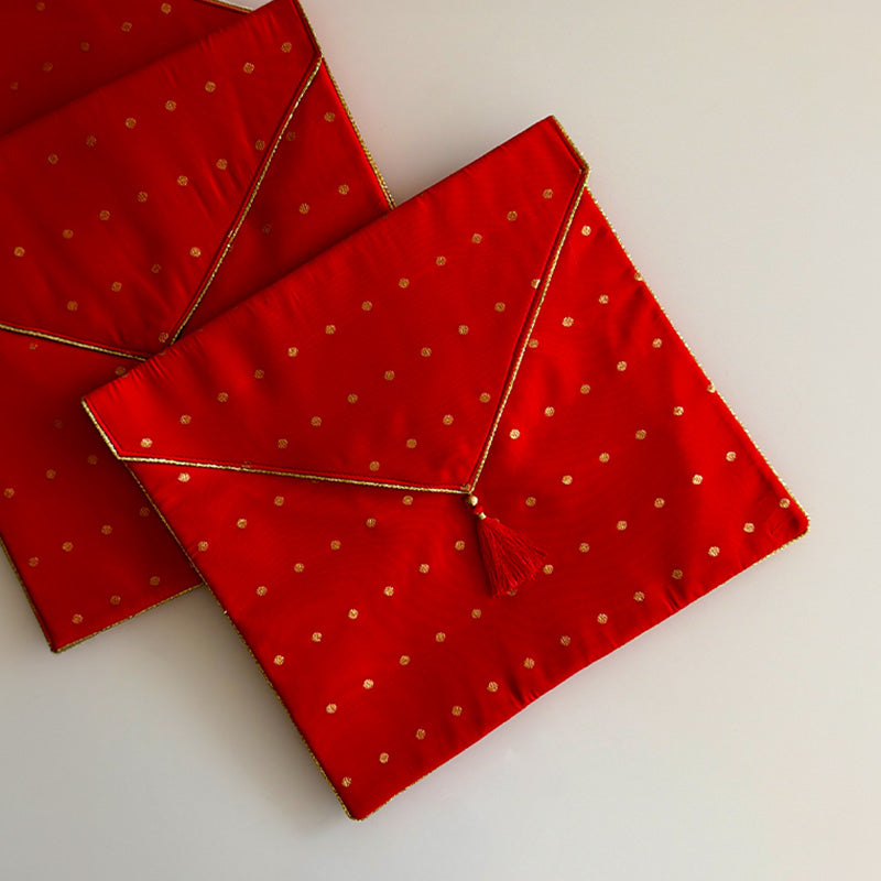 Resham Bindu Cover Classic Red
