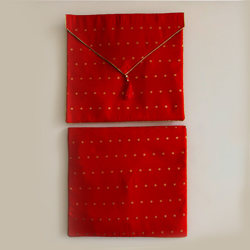 Resham Bindu Cover Classic Red