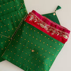 Resham Bindu Forest Green