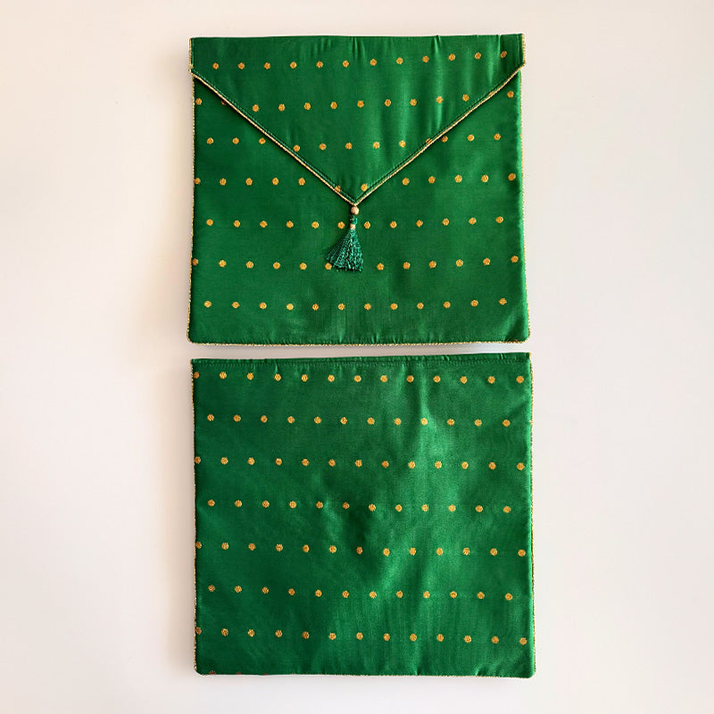 Resham Bindu Forest Green