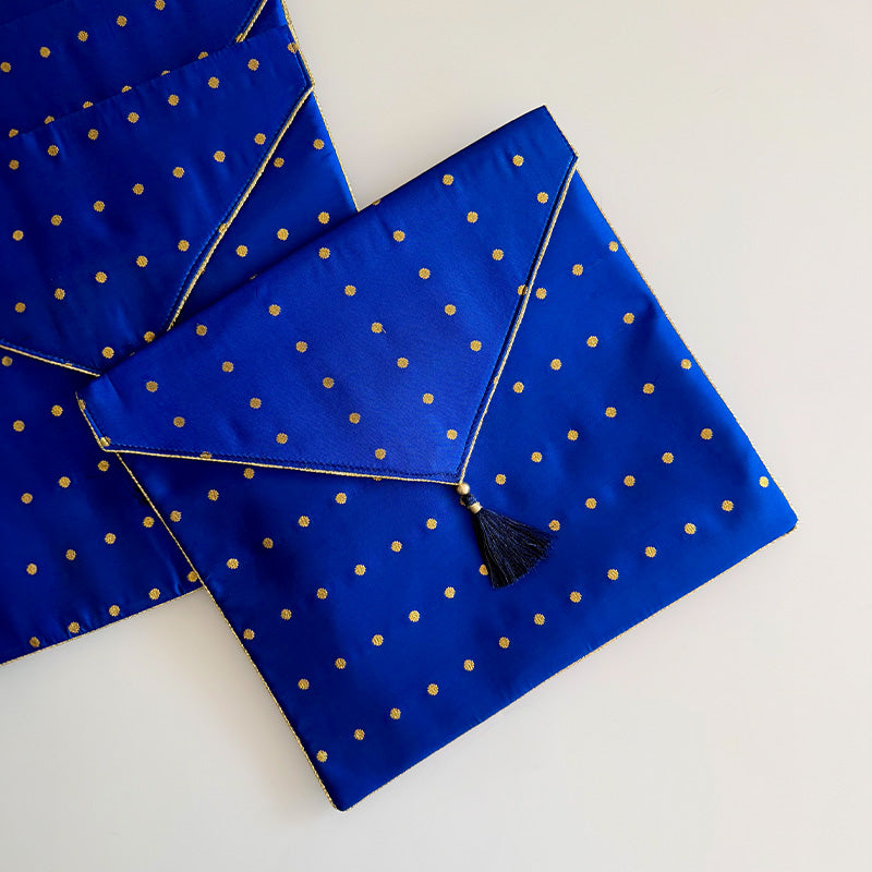 Resham Bindu Cover Royal Blue