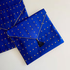 Resham Bindu Cover Royal Blue