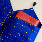 Resham Bindu Cover Royal Blue