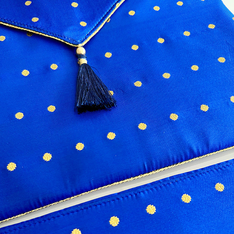 Resham Bindu Cover Royal Blue