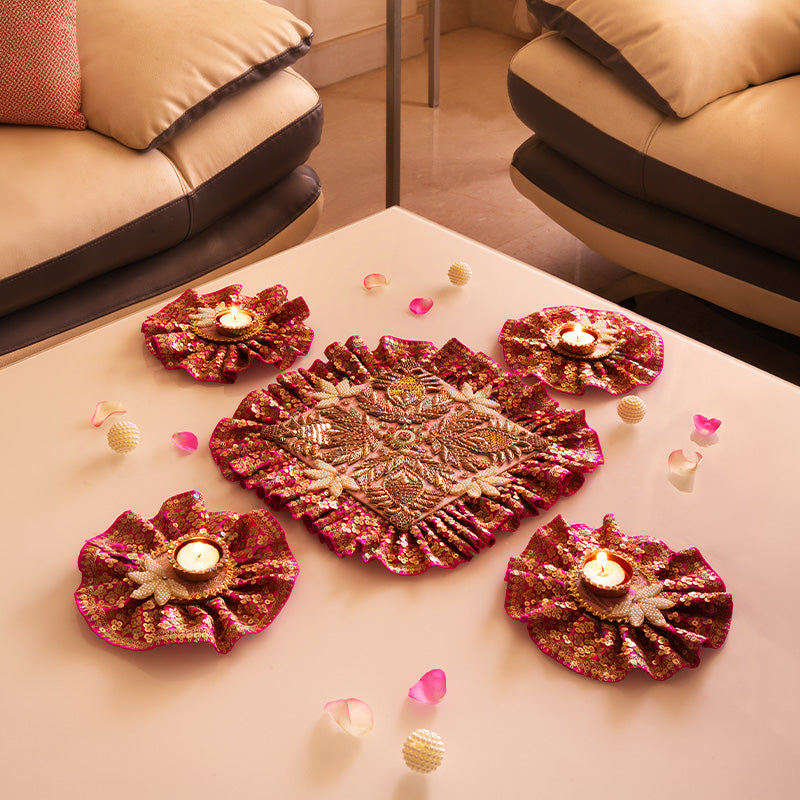 Swarna Pleated Rangoli