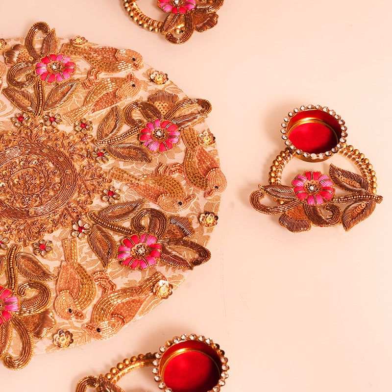 Zardozi Pakshi Rangoli