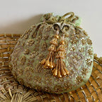 Zari Moti Potli Mint Green