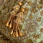 Zari Moti Potli Mint Green