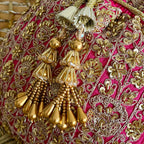 Zari Moti Potli Rani Pink