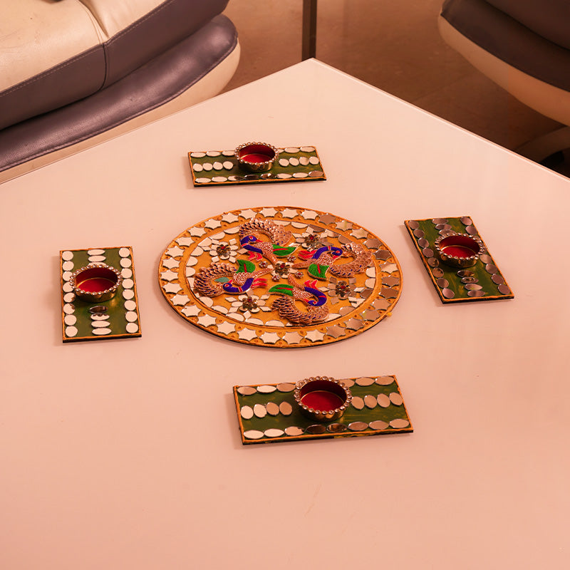 Mayur Mirror Rangoli