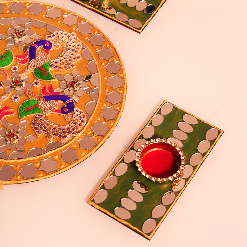 Mayur Mirror Rangoli