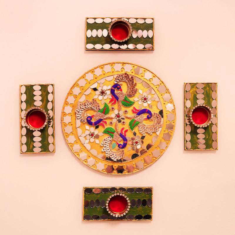 Mayur Mirror Rangoli